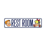 Restroom Vintage Sign Metal Sign