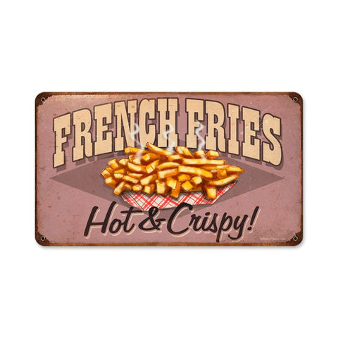 French Fries Vintage Sign Metal Sign