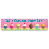 Cupcake Everyday Vintage Sign Metal Sign