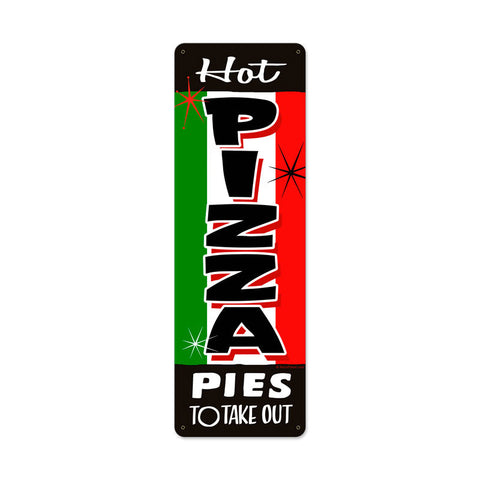 Pizza Takeout Vintage Sign Metal Sign