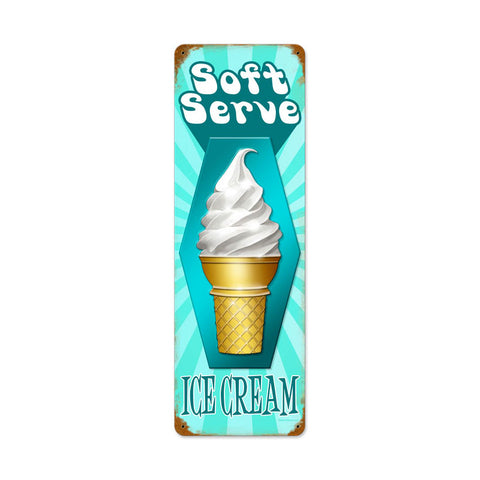 Soft Serve Vintage Sign Metal Sign