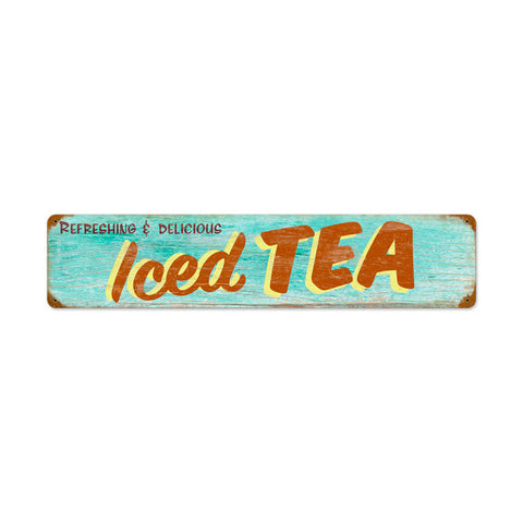 Iced Tea Vintage Sign Metal Sign