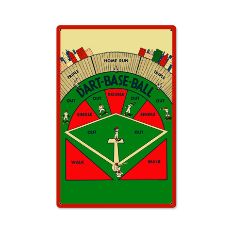 Dart Baseball Vintage Sign Metal Sign