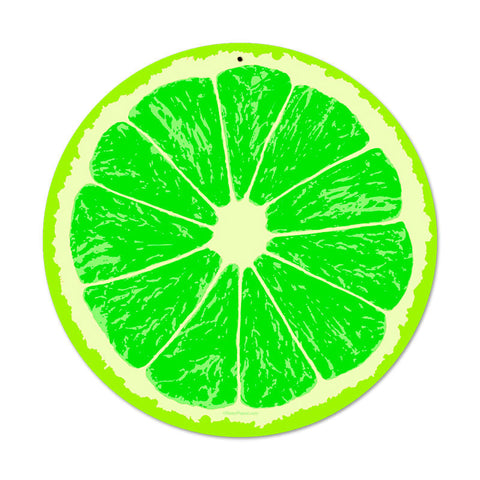 Lime Vintage Sign Metal Sign