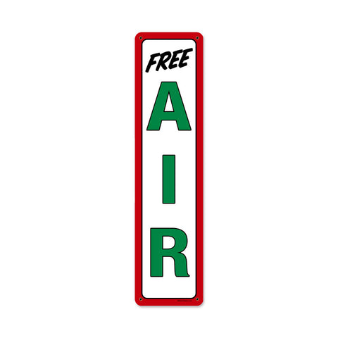 Gas Station Air 5 x 20 Satin Metal Sign