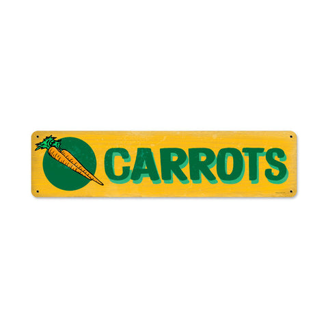 Carrots Vintage Sign Metal Sign