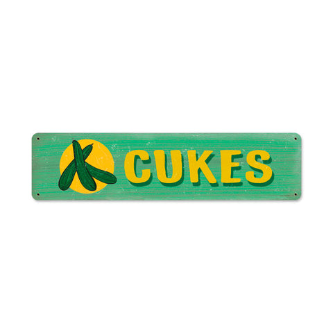 Cukes Vintage Sign Metal Sign