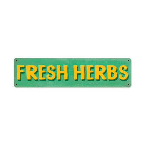 Fresh Herbs Vintage Sign Metal Sign