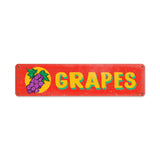 Grapes Vintage Sign Metal Sign