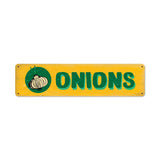 Onions Vintage Sign Metal Sign