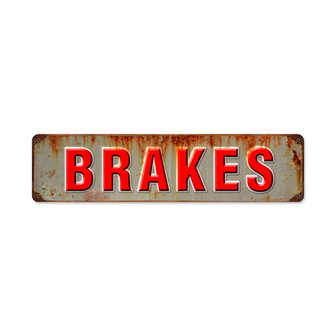 Brakes Vintage Sign Metal Sign