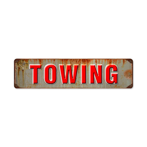 Towing Vintage Sign Metal Sign