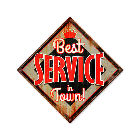 Best Service Vintage Sign Metal Sign