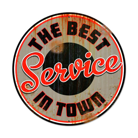 Best Service Vintage Sign Metal Sign
