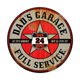 Dads Garage Vintage Sign Metal Sign