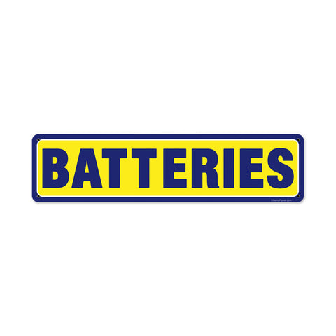 Batteries-Vintage-Sign-Metal-Sign