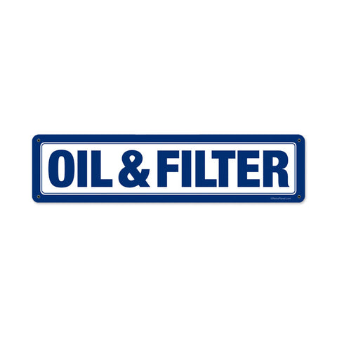Oil Filter Vintage Sign Metal Sign