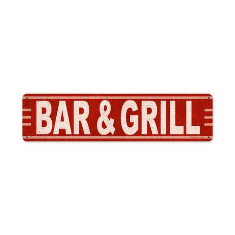 Bar Grill Vintage Sign Metal Sign