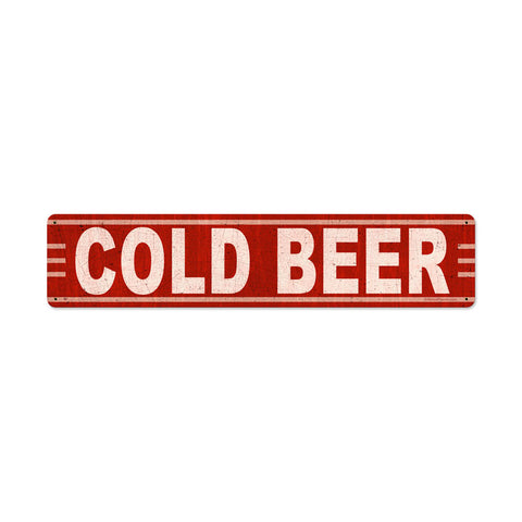 Cold Beer Vintage Sign Metal Sign