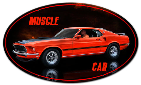 MUSCLE CAR Vintage Sign Metal Sign