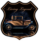 LIVING LEGEND Vintage Sign Metal Sign