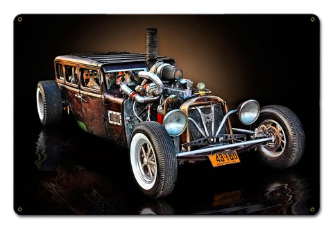 MONTANA RAT ROD Vintage Sign Metal Sign