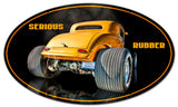 SERIOUS RUBBER Vintage Sign Metal Sign