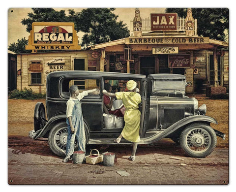 Berries-And-BBQ-Vintage-Sign-Metal-Sign