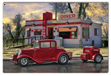 Diners and Dives Vintage Sign Metal Sign