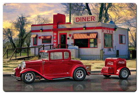 Diners and Dives Vintage Sign Metal Sign