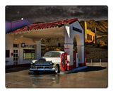 RRS041 - LONESOME TOWN Vintage Sign Metal Sign