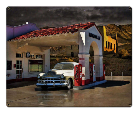 RRS041 - LONESOME TOWN Vintage Sign Metal Sign