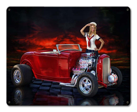 Saluting America On Its Birthday Vintage Sign Metal Sign