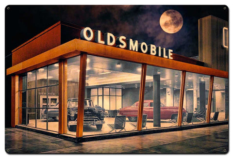 The Future Is Oldsmobile Vintage Sign Metal Sign