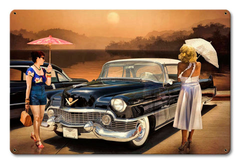 Women Love The Cadillac Philosophy Vintage Sign Metal Sign