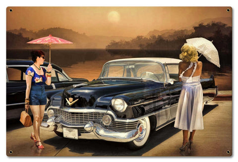 Women Love The Cadillac Philosophy Vintage Sign Metal Sign