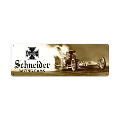Schneider-Cams-Satin-Sign-Vintage-Sign-Metal-Sign
