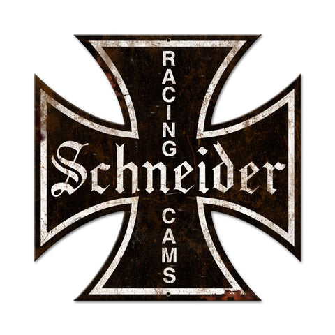 Schneider Logo - Grunge Vintage Sign Metal Sign
