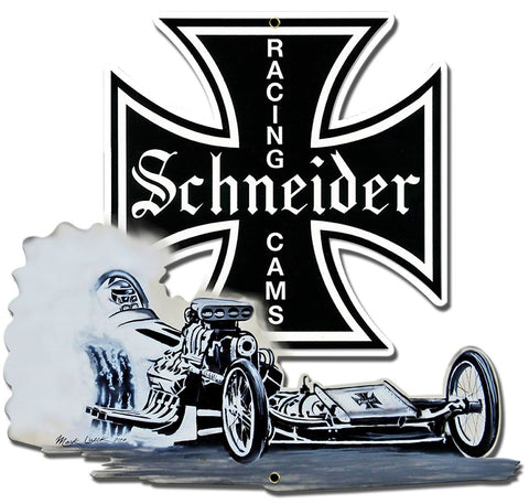 Schneider Racing Vintage Sign Metal Sign
