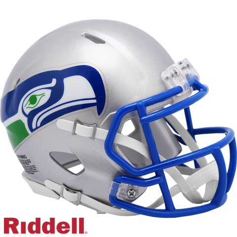Seattle Seahawks Helmet Riddell Replica Mini Speed Style 1983-2001 T/B