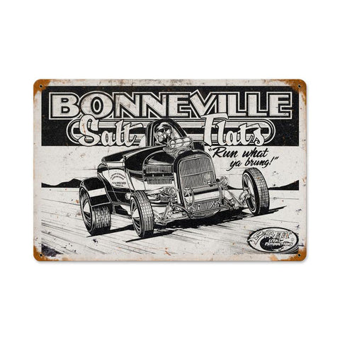 Bonneville Salt Flats Vintage Sign Metal Sign