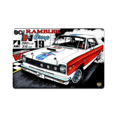 The Rambler Vintage Sign Metal Sign