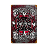 Rebel Skull Vintage Sign Metal Sign