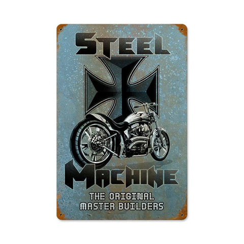 Steel-Machine-Vintage-Sign-Metal-Sign