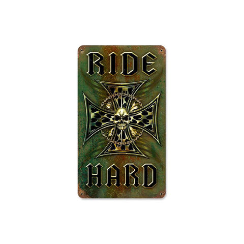 Ride-Hard-Vintage-Sign-Metal-Sign