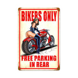 Free Parking Vintage Sign Metal Sign