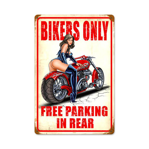 Free Parking Vintage Sign Metal Sign