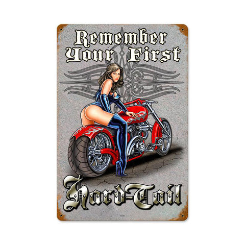 First-Hard-Tail-Vintage-Sign-Metal-Sign