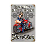 First Hard Tail Vintage Sign Metal Sign