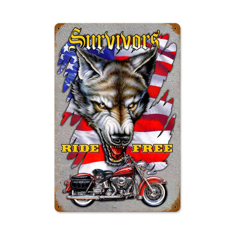 Survivors Free Vintage Sign Metal Sign